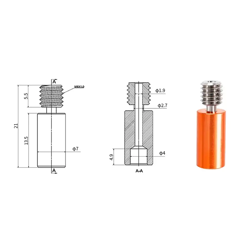 E3D V6 BiMetal Barel