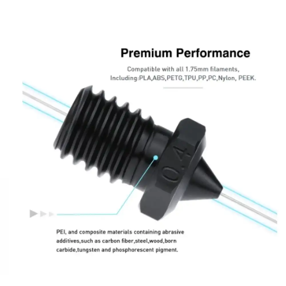 E3D V6 CHT Karbon Nozzle Çeşitleri