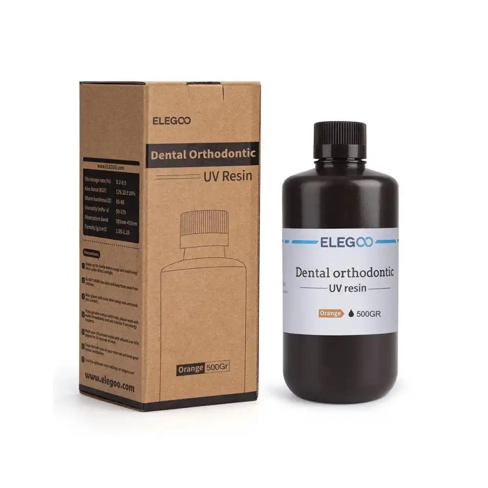 Elegoo Dental Ortodontik UV Reçine 0.5 Kg - Turuncu