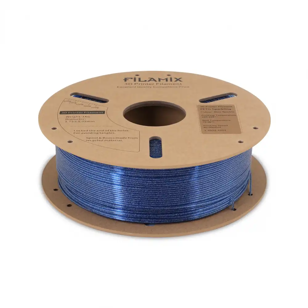 Filamix PETG Sparkling - Blue Sparkle