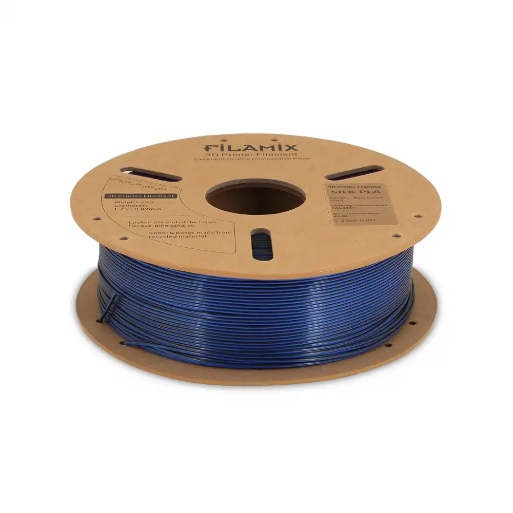 Filamix Silk PLA Filament - Blue Purple Black