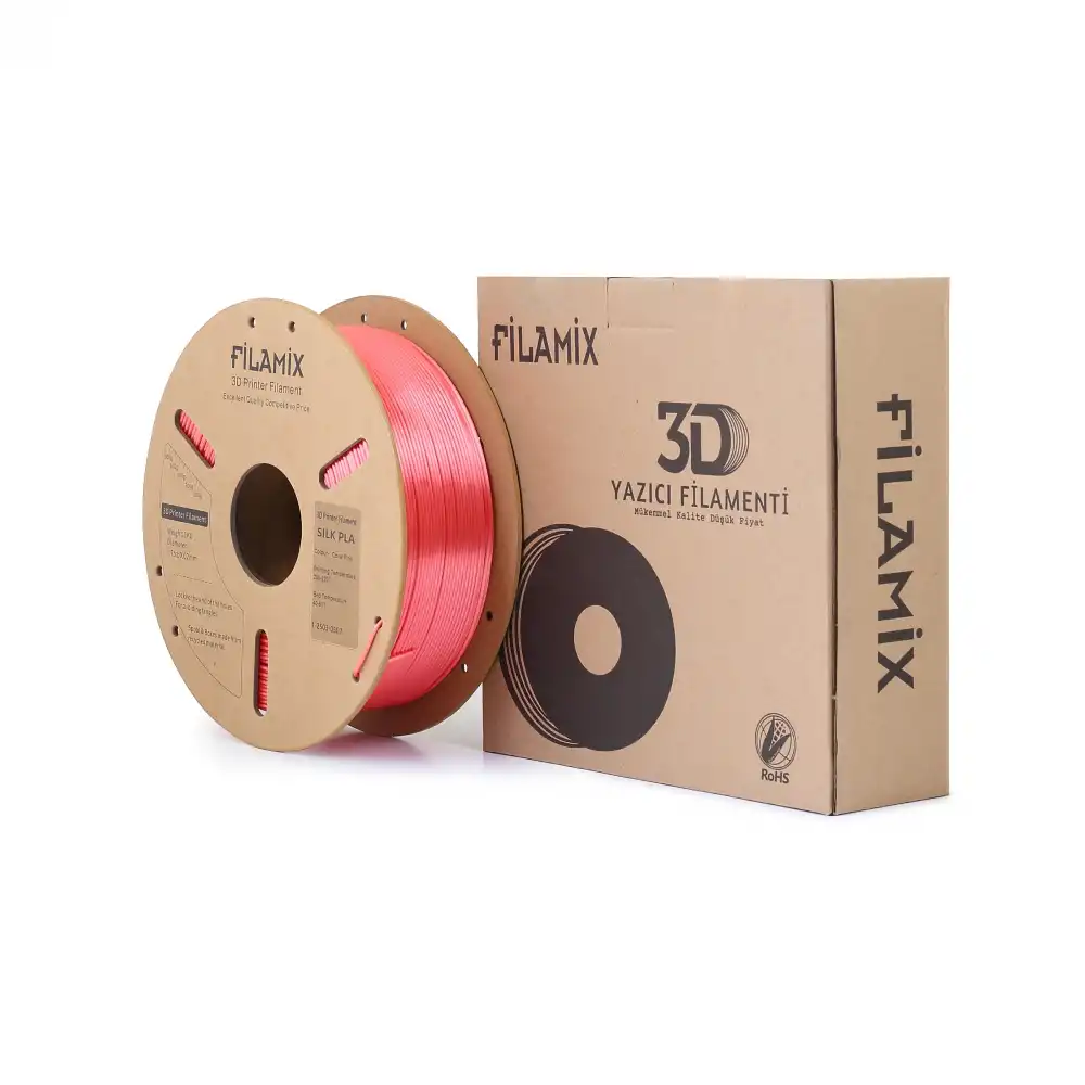 Filamix Silk PLA Filament - Coral Pink