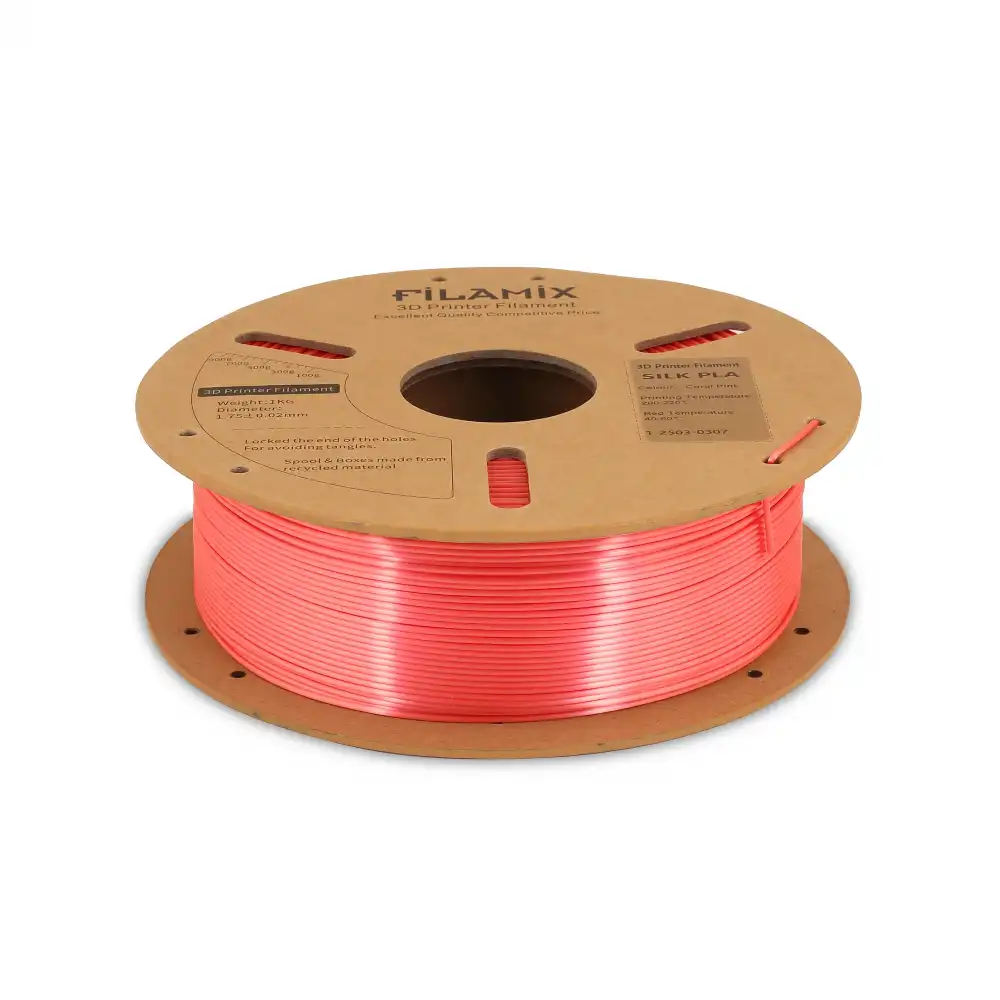 Filamix Silk PLA Filament - Coral Pink