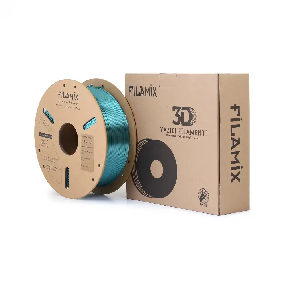 Filamix Silk PLA Filament - Holly Green