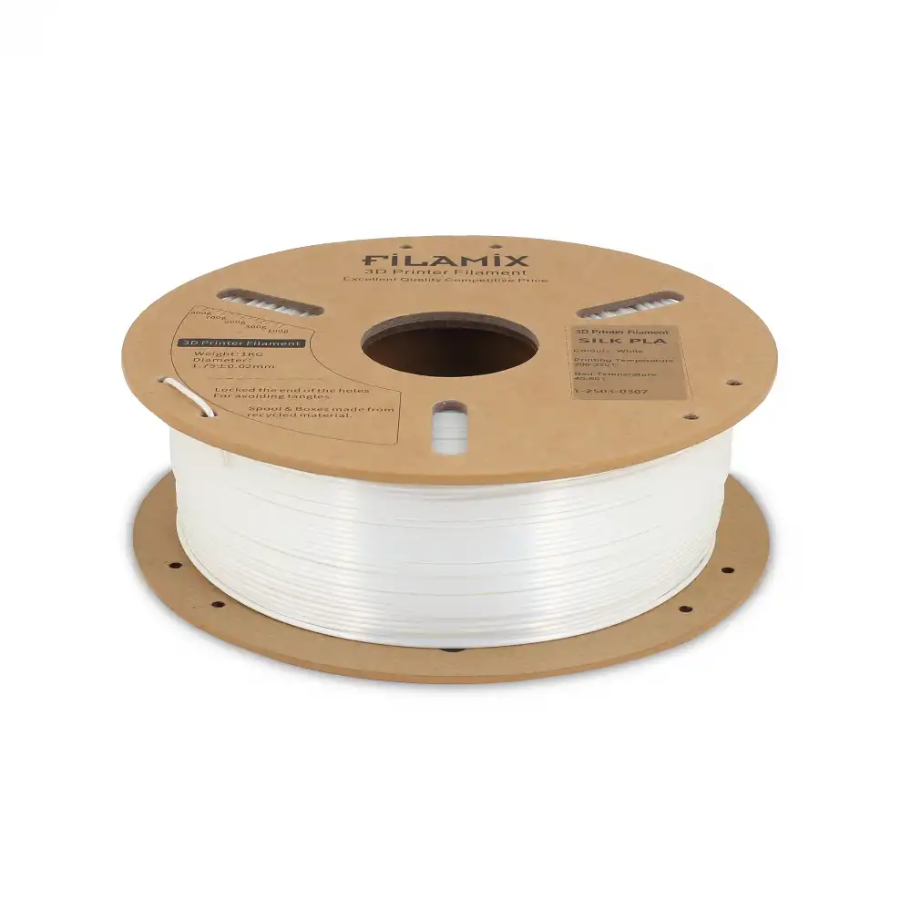 Filamix Silk PLA Filament - White