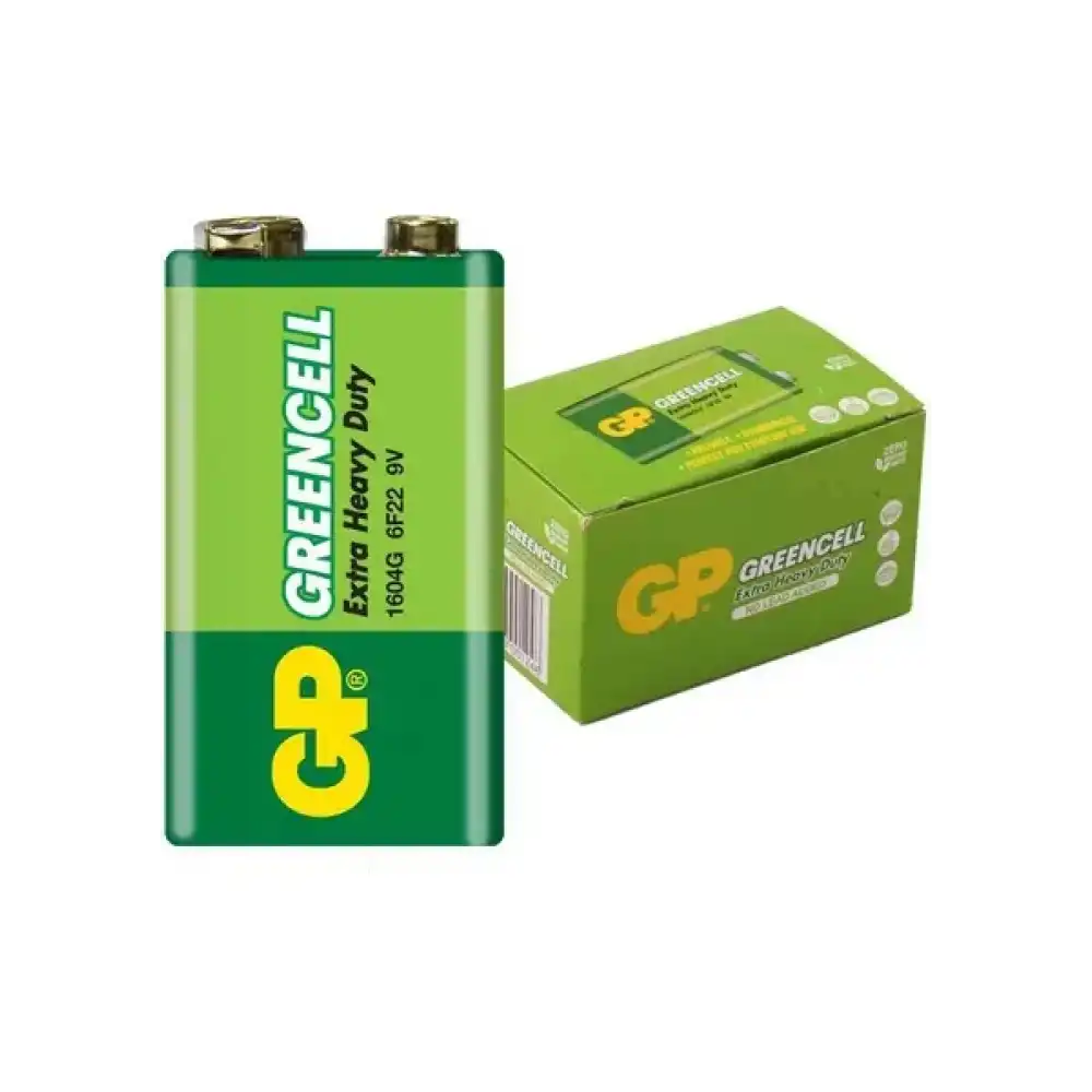GP 1604G-B Greencell 9 Volt Pil