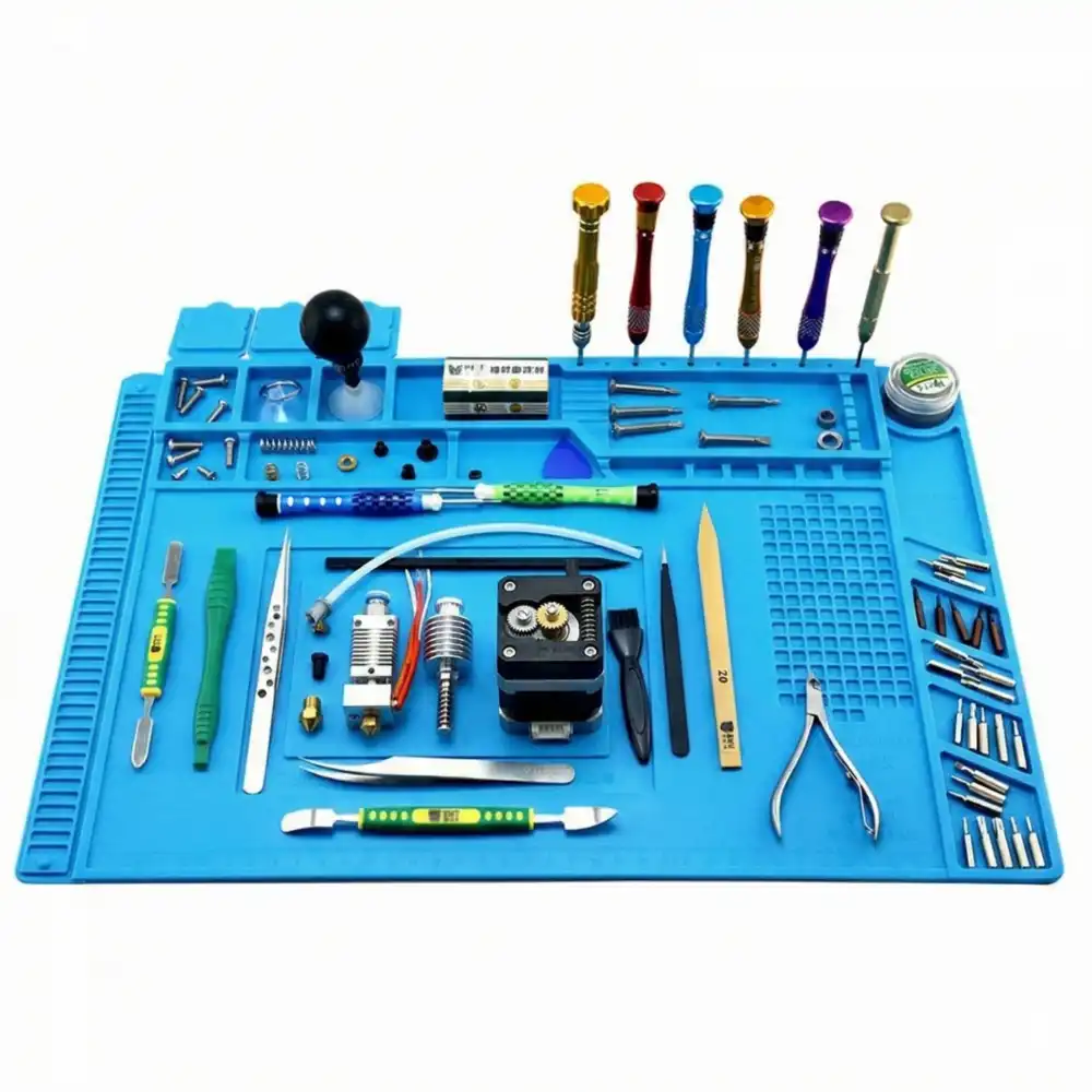 Isıya Dayanıklı Silikon Tamir ve Lehim Matı (45x30cm)