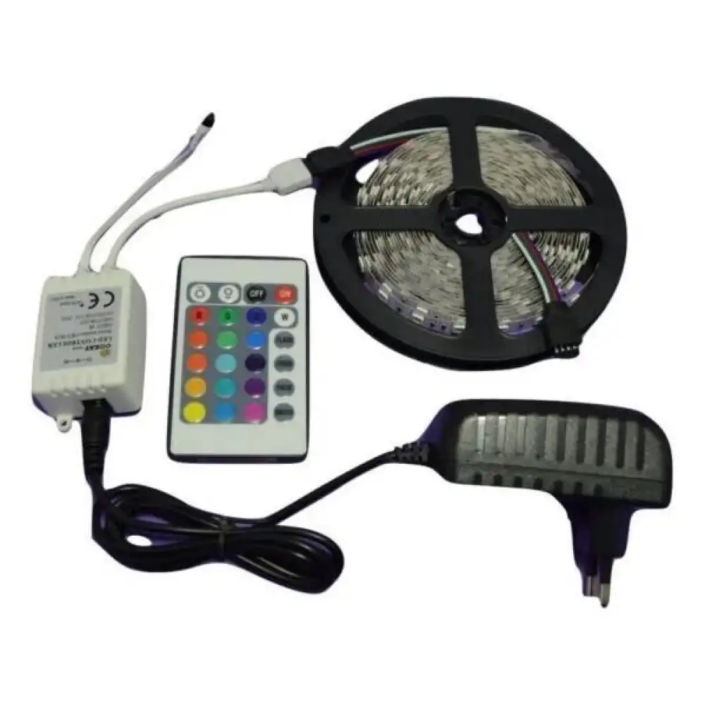 Kumandalı RGB Şerit Led 12V 5 Metre