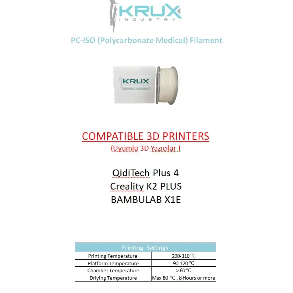 Medikal PC (Polikarbon Filament) (1.75mm / 750gr)