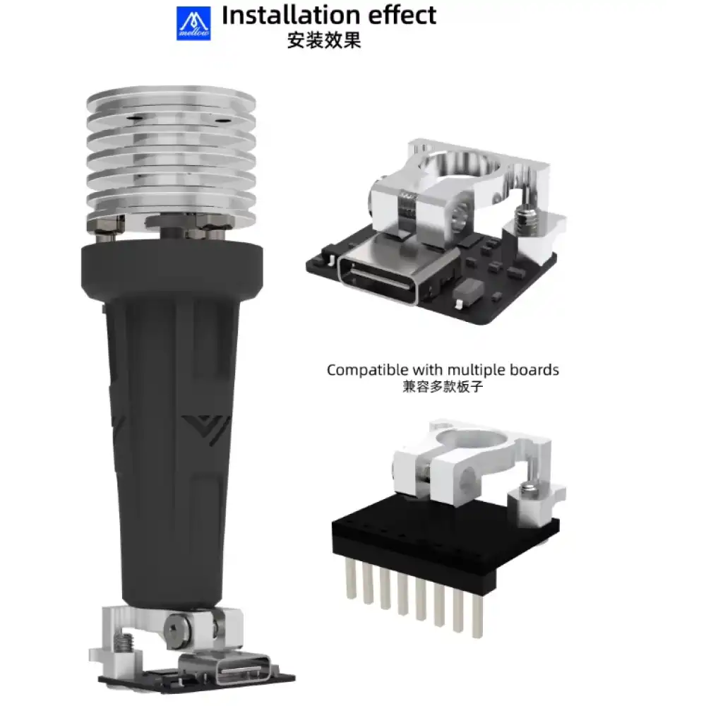 Mellow CNC Alüminyum ADXL V6 Nozzle Montaj Aparatı