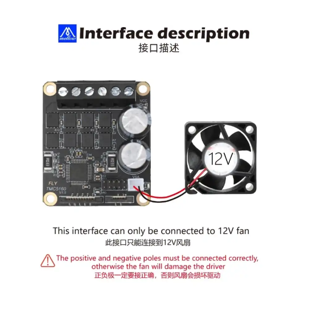 Mellow Fly TMC5160 Pro Step Motor Sürücü