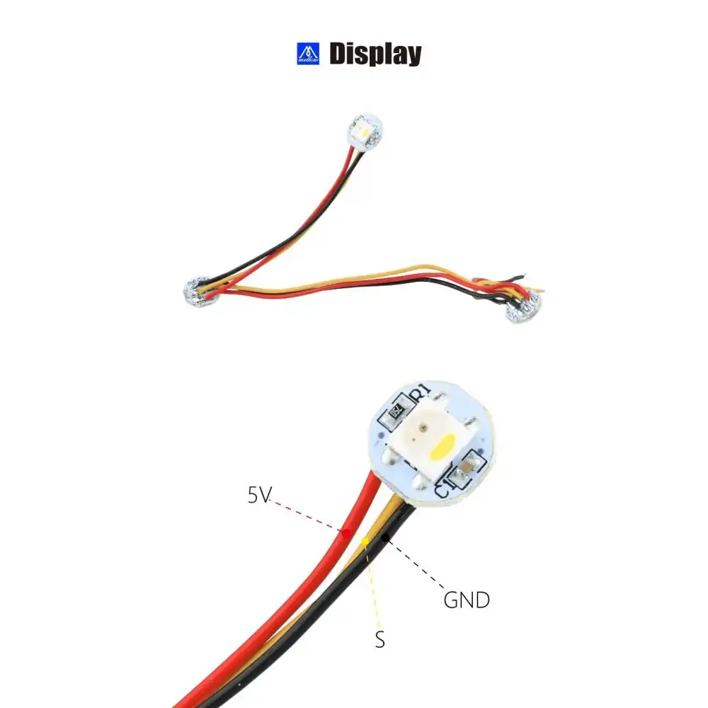 Mellow Voron Stealthburner için RGB Neopixel Led