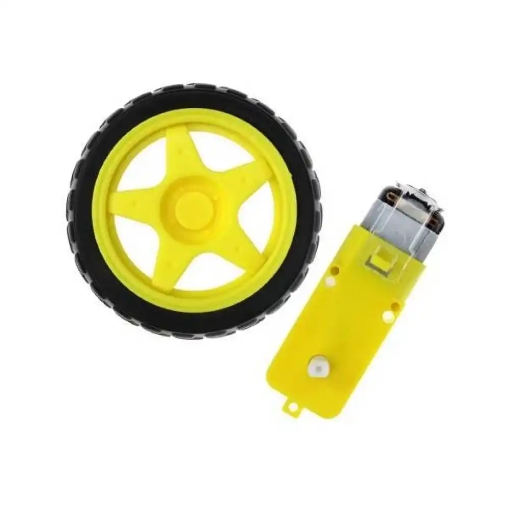 Motor ve Tekerlek Seti 6V 250RPM