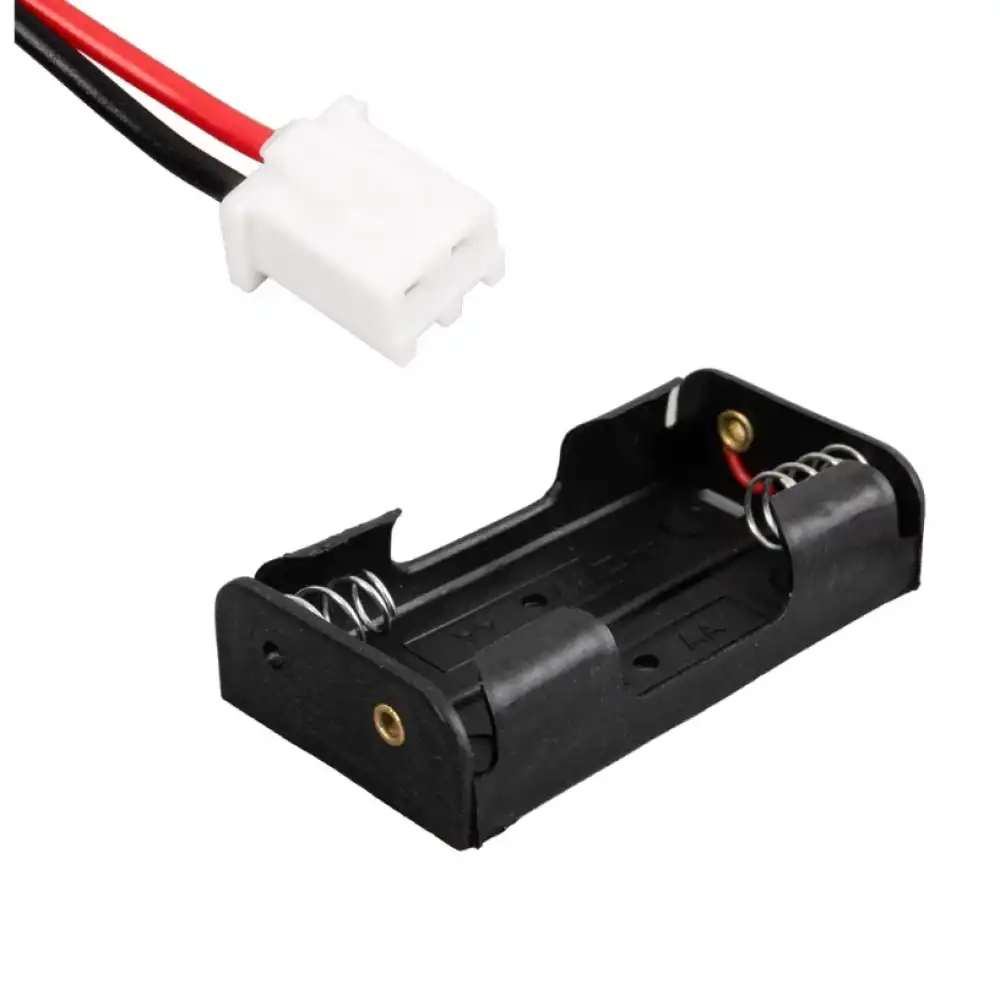 Plastik Siyah Pil Yuvası 2Li AA (IC-233A)