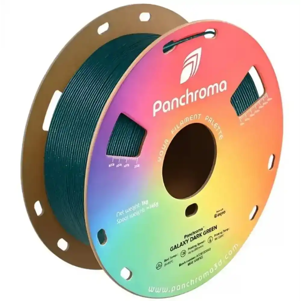 Polymaker Panchroma Galaxy PLA Filament - Dark Green