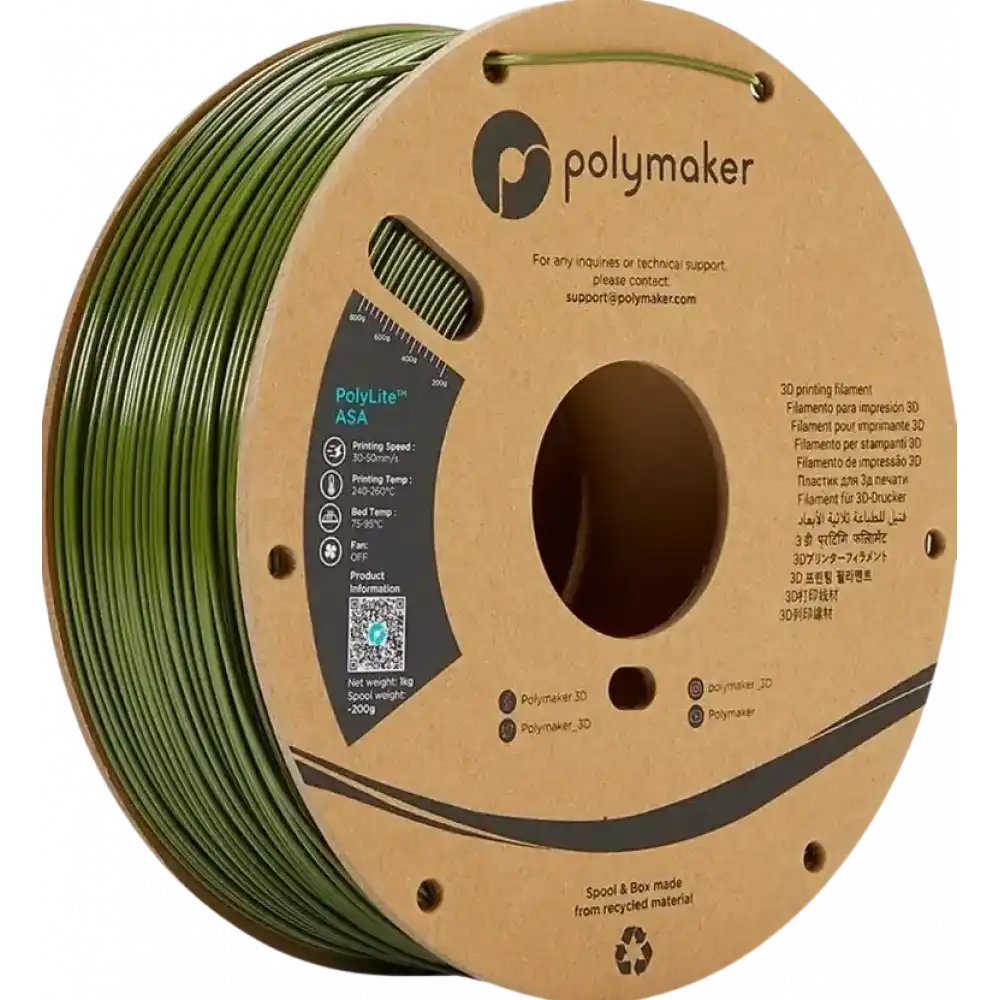 Polymaker PolyLite Asa Filament - Army Green