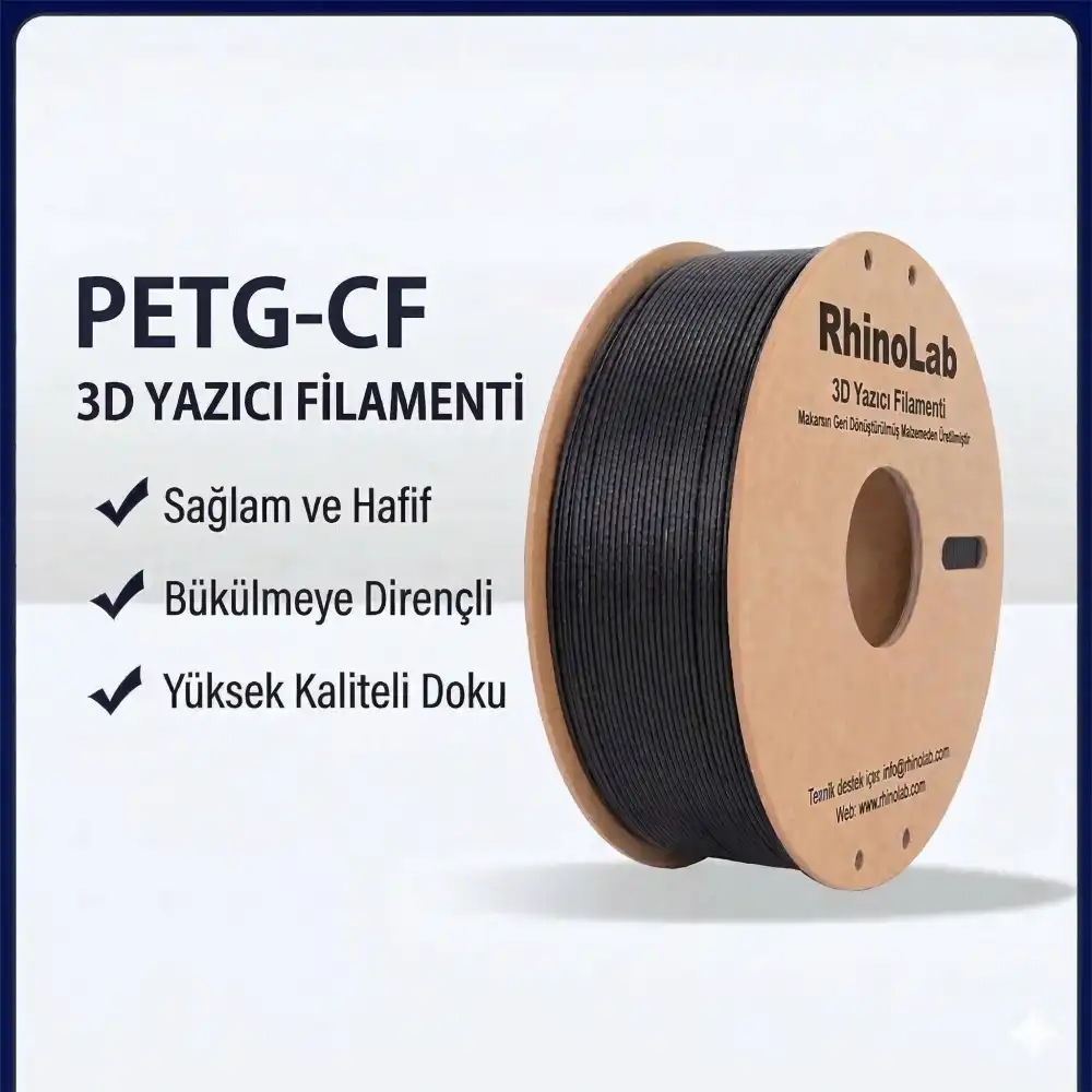 RhinoLab PETG-CF Filament - Black