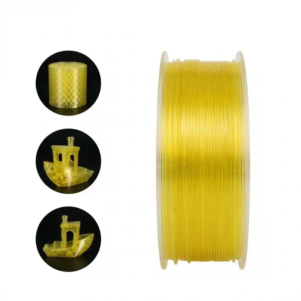 RhinoLab PETG SemiFlex Filament - Transparent Yellow