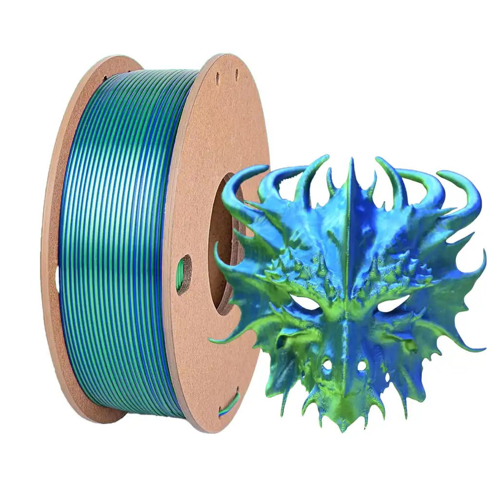 RhinoLab PLA Silk Dual Renk Filament - Dark Blue Green 250gr
