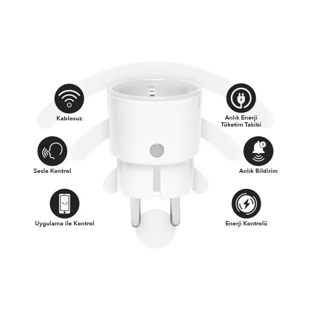 Uzaktan Kontrollü Süper Akıllı Wi-Fi Priz (Enerji Ölçerli)