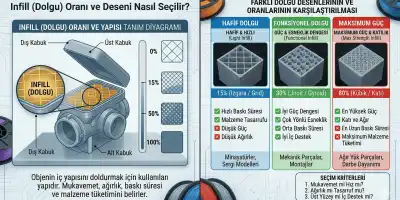 Infill (Dolgu) Oranı ve Deseni Nasıl Seçilir?