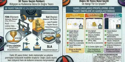 3D Yazıcı Seçim Rehberi: Bütçeye ve Kullanıma Göre En Doğru Yazıcı