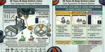 İlk Baskı Kontrol Listesi: Kutu Açılışından İlk Başarılı Baskıya
