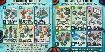 3D Baskı İş Fikirleri: 3D Yazıcıyla Para Kazanmanın 15 Yolu