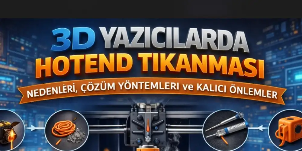 3D Yazıcılarda Hotend Tıkanması: Nedenleri, Çözüm Yöntemleri ve Kalıcı Önlemler