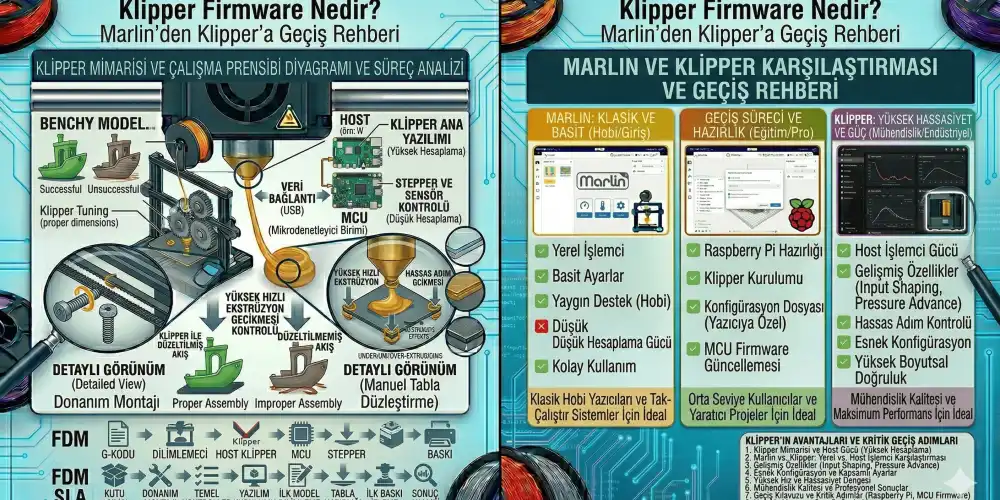 Klipper Firmware Nedir? Marlinden Klippera Geçiş Rehberi