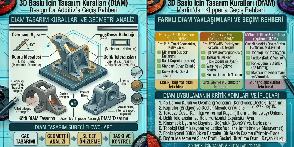 3D Baskı İçin Tasarım Kuralları (DfAM)