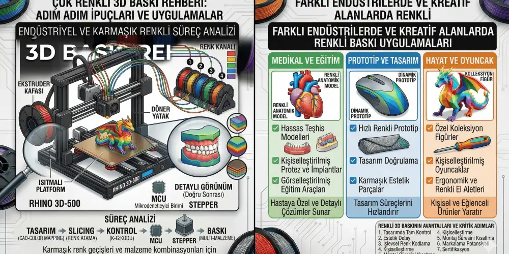 Çok Renkli 3D Baskı Rehberi