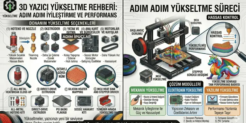 3D Yazıcı Yükseltme Rehberi