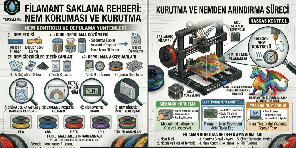 Filament Saklama Rehberi: Nem Koruması ve Kurutma