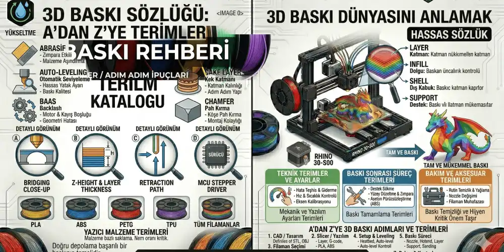 3D Baskı Sözlüğü: Adan Zye Terimler