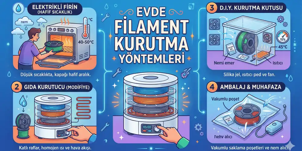 Evde Filament Kurutma Yöntemleri