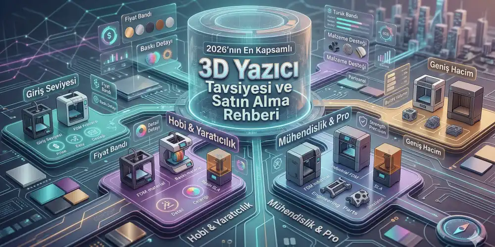 2026nın En Kapsamlı 3D Yazıcı Tavsiyesi ve Satın Alma Rehberi