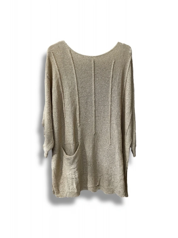 Oversize Merserize Triko Bluz | 38-52 Beden Uyumlu