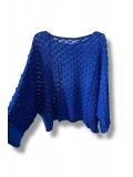 Kadın Merserize Triko Bluz Oversize Standart Beden 38-52 Uyumlu Salaş