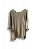 Kadın Oversize Merserize Triko Bluz | Salaş Tunik | 38-52 Beden Uyumlu