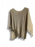 Kadın Oversize Merserize Triko Bluz | Salaş Tunik | 38-52 Beden Uyumlu
