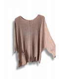 Kadın Oversize Merserize Triko Bluz | Salaş Tunik | 38-52 Beden Uyumlu