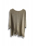 Kadın Oversize Merserize Triko Bluz | Salaş Tunik | 38-52 Beden Uyumlu