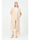 kapüşonlu kimono pantolon takım