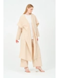 kapüşonlu kimono pantolon takım