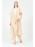 Kapüşonlu pantolon kimono takım