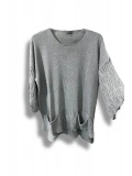 Merserize Oversize Triko Bluz – Standart Beden (38-48 Uyumlu) – Şık ve Rahat Tasarım