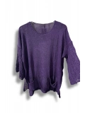 Merserize Oversize Triko Bluz – Standart Beden (38-48 Uyumlu) – Şık ve Rahat Tasarım