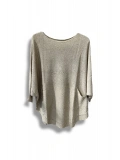 Merserize Triko Oversize Bluz - 38-52 Beden Uyumlu - Salaş Kazak