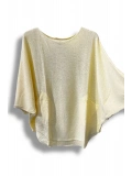 Merserize Triko Oversize Bluz - 38-52 Beden Uyumlu - Salaş Kazak